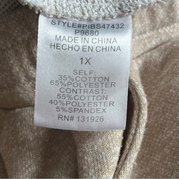 Tea & Rose Women’s Tan Sweatpants With Polka Dots Size 1X - Picture 10 of 11